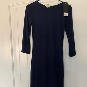 Bodycon navy blue dress